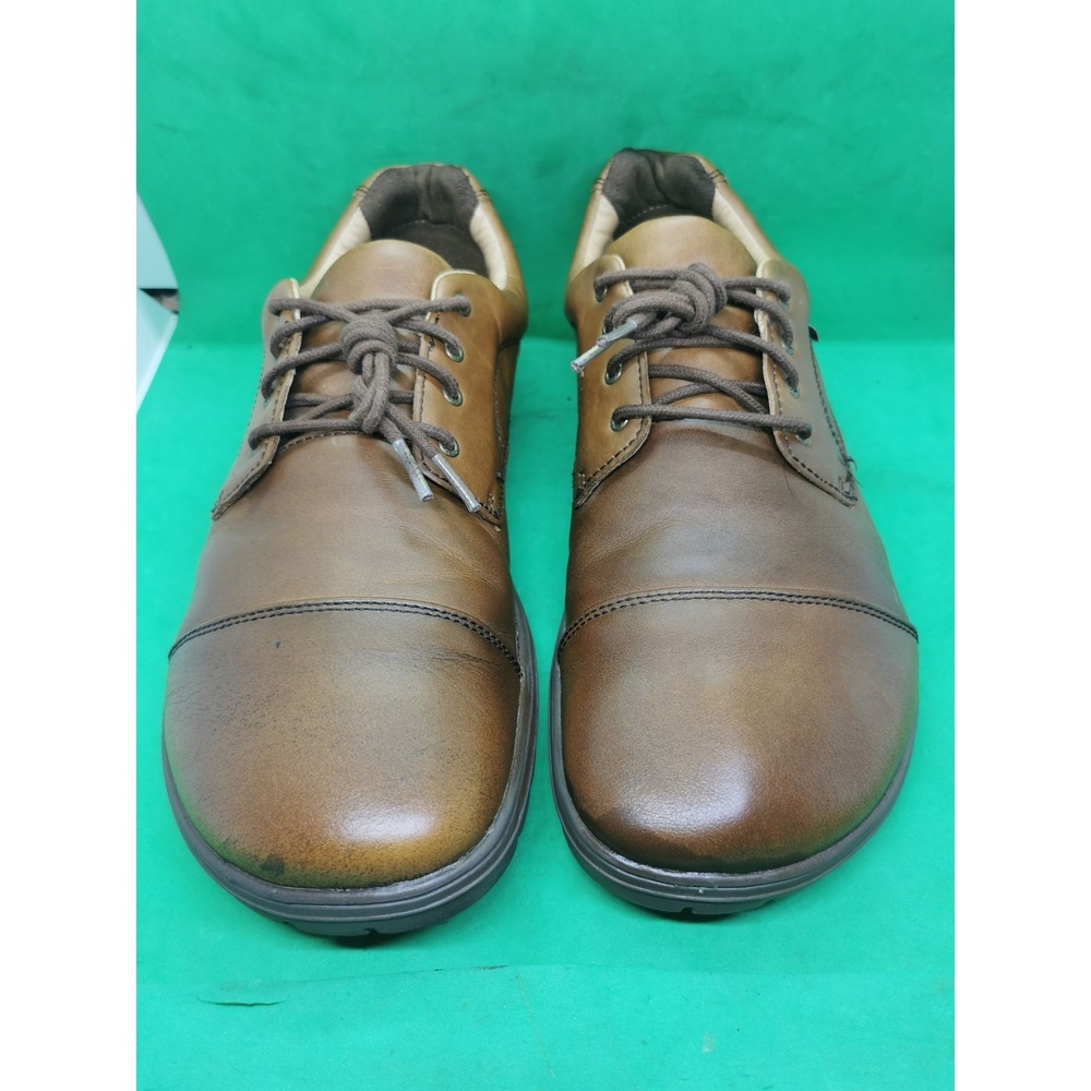 Lems Nine2Five Shoes Mens Size 12.5/ 46 EU Brown Leather Oxford Dress Zero-Drop
